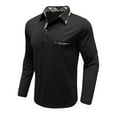 thumbnail image 6 of Ccpelsie Long Sleeve Henley Shirts for Men - Casual Fashion Crew Neck Men's Full Sleeve Tshirts Z3-Black,XL, 6 of 7