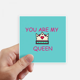 thumbnail image 1 of Mi reina Royal Regina Majestad Adhesivo Cuadrado Impermeable Adhesivo Papel Tapiz Calcomanía Coche, 1 of 1