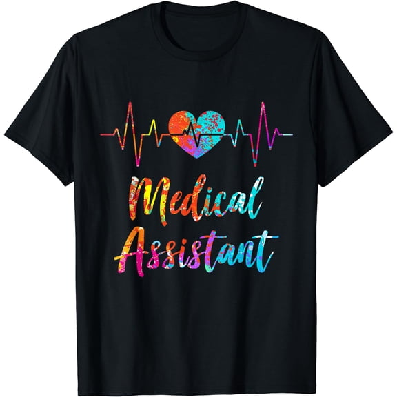 Medical Assistant Heartbeat Nursing Hospital Heart T-Shirt