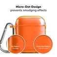 thumbnail image 3 of AirPods Case [Front LED Visible], GMYLE TPU Protective Shockproof Earbuds Case Cover Skin with Keychain Kit Set Compatible for Apple AirPods 1 & 2 (Clear Neon Orange), 3 of 6