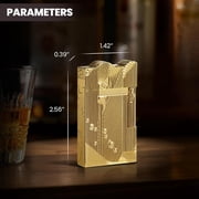 Sanji Vintage Trench Lighter, Antique Copper Fluid Refillable Soft Flame Lighter, Unique Art Decor Lighter Cool Collection, Fuel Not Included