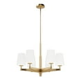 thumbnail image 2 of Hunter - Nolita 6-light Alturas Gold, Large Chandelier, Dimmable, Modern Style, Candle Shaped, for Bedrooms, Dining, Living Rooms - 19876, 2 of 7
