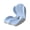Blue, variant on Ergonomic Seat Cushion Ergonomic Memory Foam Seat Cushion, L-Shaped Office Chair Cushion & Car Seat Cushion for Long Sitting, Lower Back Support Pillow for Office, Home, Driving (Black)