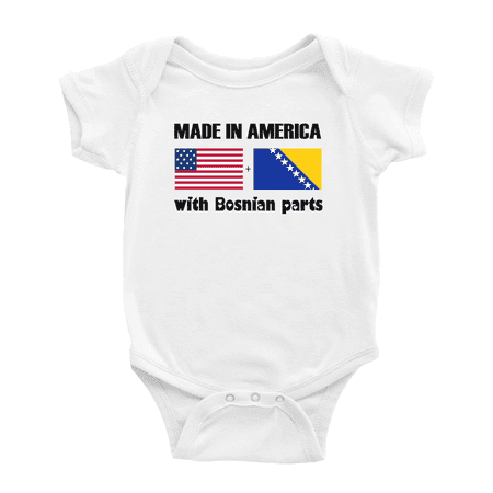 

Made In America With Bosnian Parts Cute Baby Clothing Bodysuits For Boy Girl