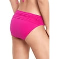 thumbnail image 2 of Lauren Ralph Lauren PURPLE Beach Club Shirred Bikini Swim Bottom, US 10, 2 of 3
