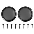 thumbnail image 1 of Unique Bargains 2pcs 2' Black Round Car Speakers Cover Steel Mesh Sub Woofer Subwoofer Grill Protector, 1 of 4