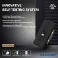 thumbnail image 6 of ELEGRP GFCI Outlet w/Nightlight, 15 Amp Self-Test GFI Electrical Outlet, Thinner Design, Tamper Resistant GFCI Receptacle, Ground Fault Receptacle w/Screw Wall Plate, UL Listed, Black, 6 of 9