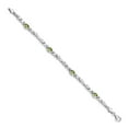 thumbnail image 2 of Primal Gold 14 Karat White Gold Peridot Bracelet, 2 of 2