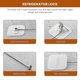 thumbnail image 5 of Fridge Lock,Refrigerator Locks,Freezer Lock with Key for Child Safety,Locks to Lock Fridge and Cabinets-1Pack, 5 of 5