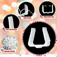 thumbnail image 2 of 50 Pcs Christmas Light Hanger Hooks 1 5/8 Inch Fascia Boards Clips Weatherproof Plastic Outdoor Holiday Light Clip, 2 of 5