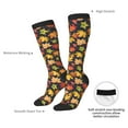 thumbnail image 4 of Logiee Colorful Maple Leaves Print Gift Stocking Stuffers,Adult Stockings,Novelty Socks,Funny Socks Birthday Running Walking Sleeping, 4 of 6