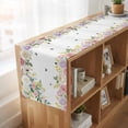 thumbnail image 6 of Table Runners 72 Inches Long Dress Scarves, Pink White Flowers Farmhouse Kitchen/Dining Table Runner, Coffee Tablerunners, Spring Floral Elegant Pastoral Botanical 18x72 Inch, 6 of 9