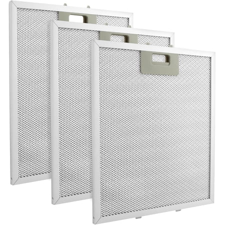 3Pack W10169961A Ran Hood Filter Replacement, 5-Layer Aluminum Mesh Hood Grease Filter 10.5 x 12 Inch Fit for , for Kitchen Aid, for Jenn-Air Ran Hoods