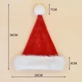 thumbnail image 4 of Gorros de Papá Noel de Sonics Anime, gorro de Navidad rojo de tela no tejida, gorro de Navidad unisex para niños y adultos, decoración para fiestas de disfraces, regalo para fiestas infantiles, 4 of 5