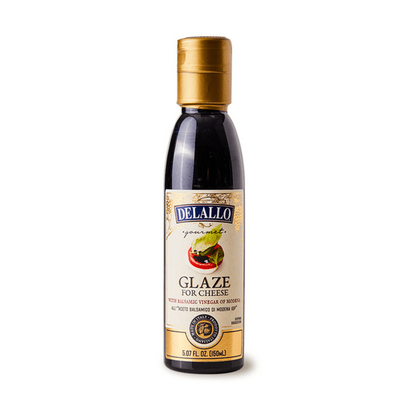 DeLallo Balsamic Cheese Glaze, Gluten-Free, 5.07 oz Bottle