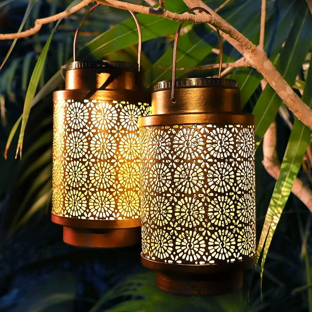 Large Size Solar Lantern Outdoor Waterproof Hanging Lanterns Solar