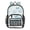 Blue Butterfly Stars, variant on Large Clear PVC Backpack Heavy Duty See Through Backpack for Adults Work Travel, Blue Butterfly Stars Printed 12L
