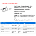 thumbnail image 2 of Fuel Pump - Compatible with 1994 - 1996 Chevy Caprice 4.3L V8 Naturally Aspirated OHV GAS 1995, 2 of 2