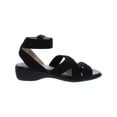 thumbnail image 4 of LifeStride Womens Temple Ribbed Slingback Heel Sandals, 4 of 5