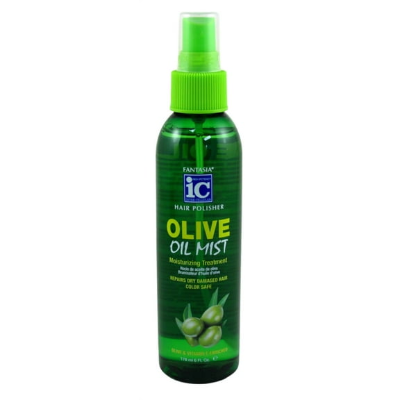 Fantasia Ic Hair Polisher Mist Olive Oil 6 Ounce Pump (178ml) (Pack of 3)