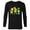 Black, variant on Lisa Bart and Maggie in Green St. Patrick's Day - Long Sleeve T-Shirt for Men - Customized-White