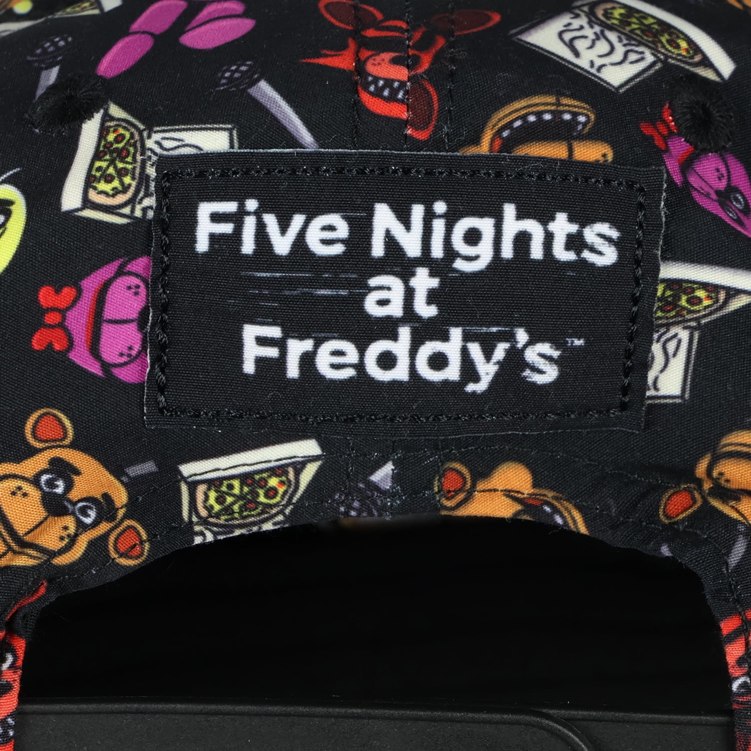 Five Nights at Freddy's Hat Youth AOP Freddy Chica Bonnie Foxy OSFM Adjustable Snapback Baseball Cap