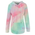 thumbnail image 5 of Women's Tie-dye Prints Hoodies and Sweatshirts Long Sleeve Casual Zipper Pullover Clothes with Pocket, 5 of 6