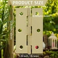 thumbnail image 2 of Murtenze 24 Pack 2.5 Inch Door Hinge - Gold Butt Hinges With Ball Bearing, Cabinet, Window, Outdoor Use - Mounting Screws Included, 2 of 7