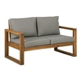 thumbnail image 1 of Causeuse moderne pour patio de 132,08 cm (52 po) - Brun, 1 of 6