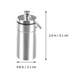 thumbnail image 5 of EeaseMX 3 minibotellas de pastillas, impermeables, de aleación de aluminio, con llavero, dispensador de medicamentos (plateado), 5 of 7