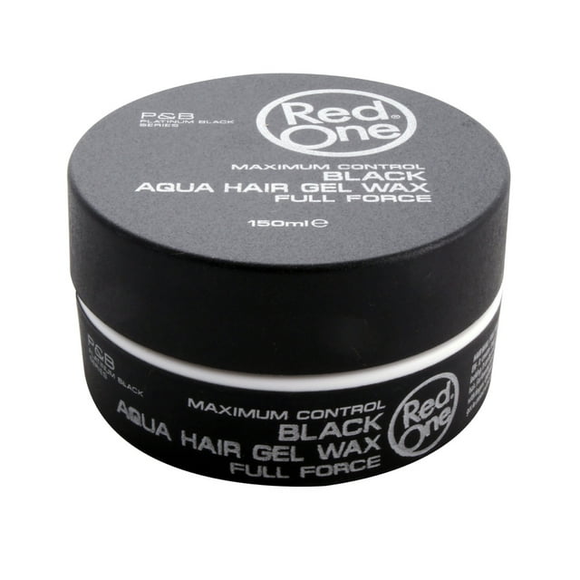 RED ONE MAXIMUM CONTROL BLACK AQUA HAIR GEL WAX FULL FORCE 150 ML