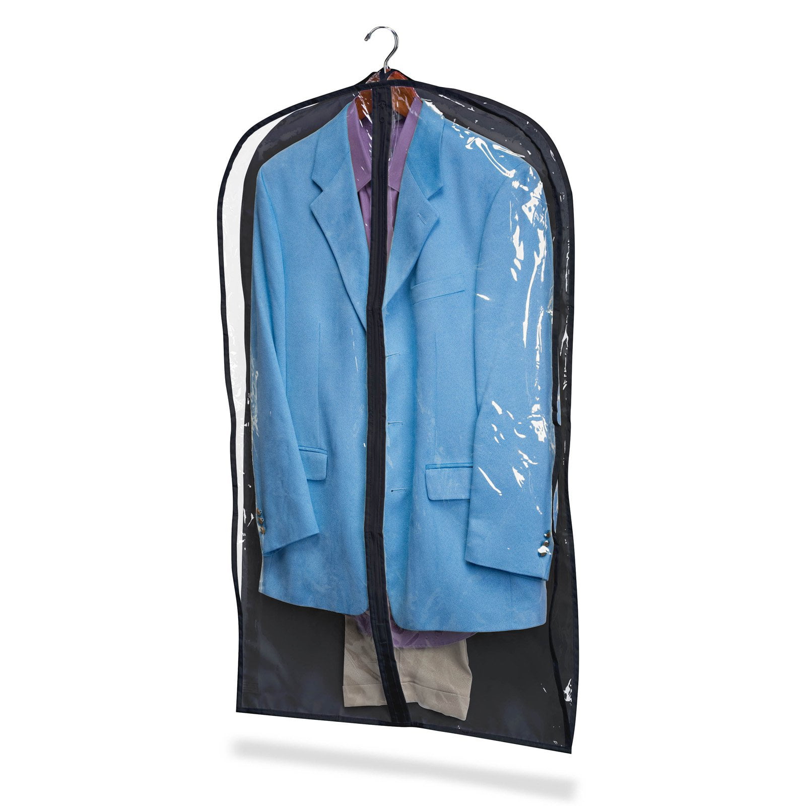 HoneyCanDo Hanging Garment Suit Storage Bags, 42"H x 24"W x 3"D
