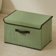 thumbnail image 2 of Fabric Storage With Lid Folding Fabric Convenient Clothing Storage Covered Storage Foldable Wardrobe Clothing Storage Practical Home Textile Storage Tool (large Size), 2 of 8