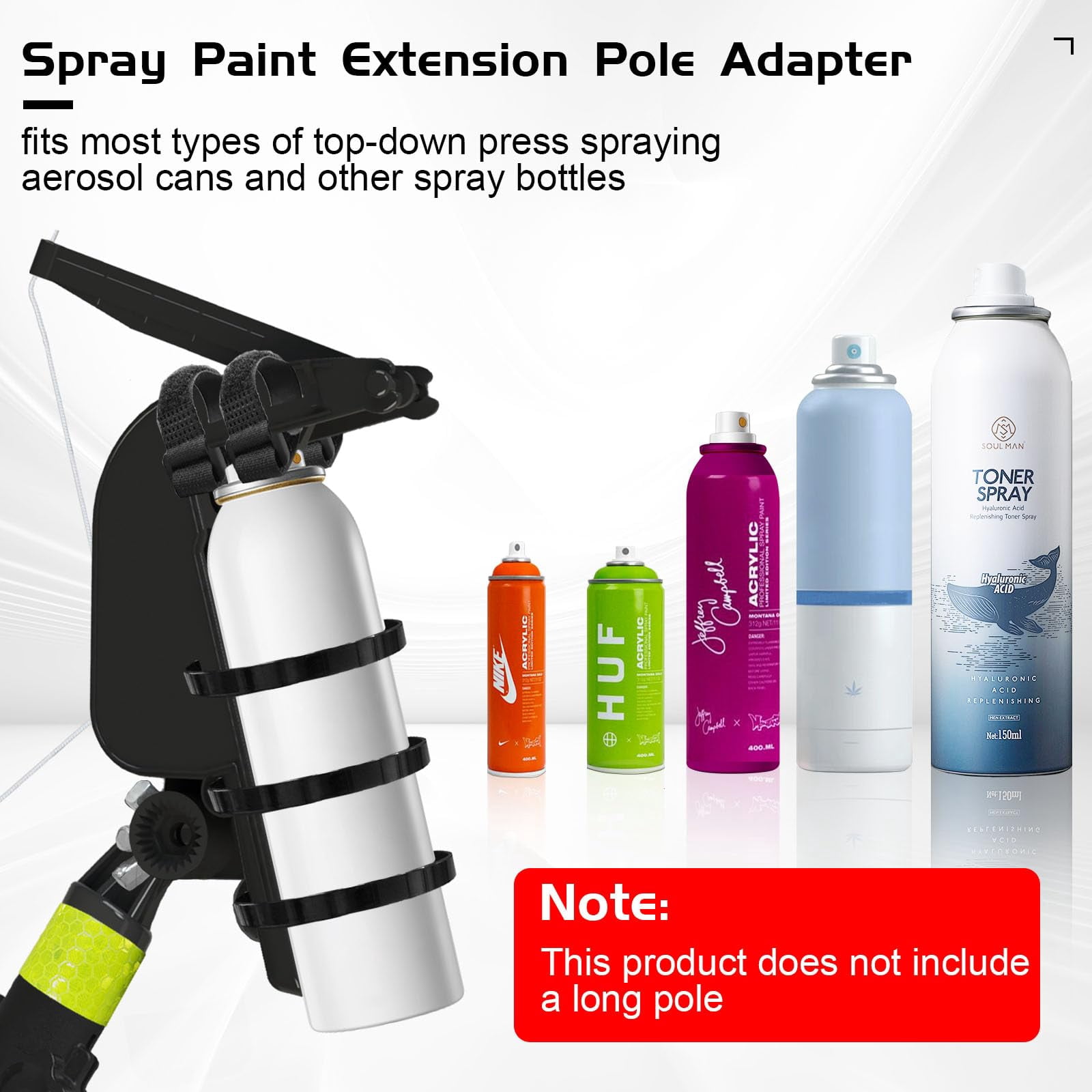 Spray Can Extension Pole - Aerosol and Duster Adaptor for Wasp Spray, Paint, Carpenter Dusting