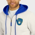 thumbnail image 6 of Men's Darius Rucker Collection by Fanatics  Cream Milwaukee Brewers Polar Fleece Full-Zip Hoodie, 6 of 6