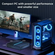Kinupute Mini PC Gaming, Desktop Computer i7-13700F 16 Cores Upto 5.2GHz, 32G DDR5, 1T M.2 PCIE4.0 SSD, Windows 11 Pro, GeForce RTX4060 8G, Four Display, 8K@60Hz Outputs, Dual LAN, WiFi6E/BT5.3