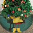 thumbnail image 3 of Falda para árbol de Navidad Coraline, suave y divertida, collar para árbol de Navidad, decoración navideña de estilo rústico, 48", 3 of 4