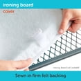 thumbnail image 6 of oliso Ironing Board Cover, Durable 100% Cotton Lined with Professional Grade Felt pad - Fits Standard 54” x 15" Boards, a Wide Elastic Edge, Two Adjustable Straps for Secure Fit (Turquoise), 6 of 8