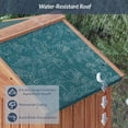 thumbnail image 4 of BELLEZE Outdoor Storage Shed with 4 Removeable Shelves, Wooden Garden Shed Lockable Tool Cabinet with Waterproof Roof, Outside Tall Tool Shed for Patio Backyard Lawn Yard - Wood, 4 of 7