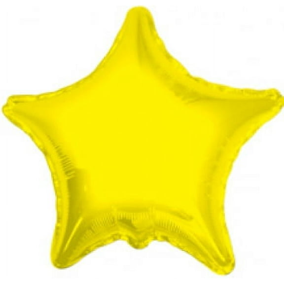 Harnel Brand 18" Yellow Star Mylar Balloons - Pack of 10