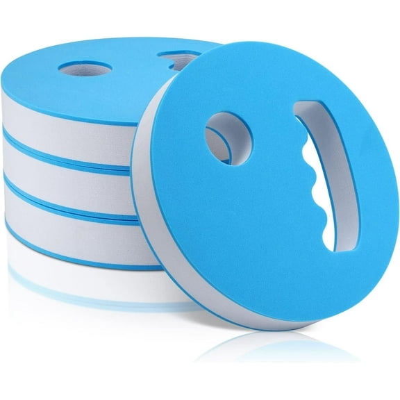 4 Pcs Water Exercise Discs Water Weights for Pool Exercise Set EVA Foam Aerobic Equipment for Adults Hand Held Pool Resistance for Swimming Beginners Arthritis