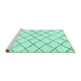 thumbnail image 2 of Ahgly Company Machine Washable Indoor Rectangle Solid Turquoise Blue Modern Area Rugs, 2' x 4', 2 of 4