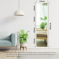 thumbnail image 4 of Wall Mirror Full Length Mirrors for Wall 11.81X11.81 Inch 8 Pcs Long Mirror for Bedroom Over The Door Mirror Self Adhesive Acrylic Mirror Tiles Stick on Tall Mirrors for Wall, 4 of 5