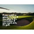 thumbnail image 2 of ArtsyQuotes 18x15 Black Ornate Wood Framed with Double Matting Museum Art Print Titled - Bob Hope Quote: Golf, 2 of 4