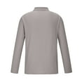 thumbnail image 5 of Aofany Men's Knit Shirts Lapel Long Sleeve Shirt Fashion Button Solid Color Slim Fit Tee Shirts, 5 of 5