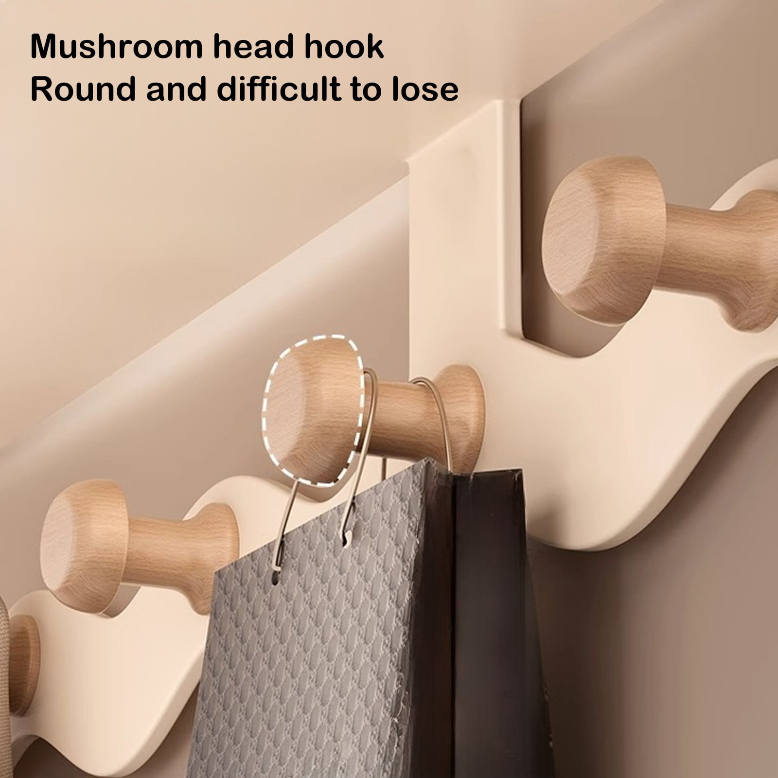Wall Hooks, Shelf Coat Rack Wall Mount with 6 Hooks, Entryway Hanging Shelf with Storage, Modern Floating Wall Shelves with Hooks, for Bathroom, Living Room, Bedroom