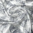 thumbnail image 5 of Ambesonne Compass Valance Pack of 2, Sailing Boat Pattern, 54"X18", Black Bluegrey White, 5 of 5