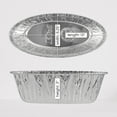 thumbnail image 2 of VeZee 5Lb. Aluminum Disposable Oval Loaf Pan - Heavy-Duty Eco-Friendly Cookware - Easy Cleaning - 30Ct, 2 of 6