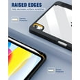 thumbnail image 3 of TiMOVO Case for iPad 11 Inch A16 2025 (11th Generation)/iPad 10th Generation 2022 10.9 Inch with Pencil Holder, Slim Protective Cover with Clear Back Shell, Auto Wake/Sleep,Black, 3 of 9