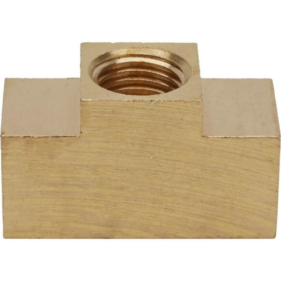 3/8 Inch-24 IFF Each Port, Plain Adapter Tee